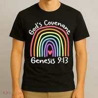 Christian Rainbow God’s Covenant G.e.n.e.s.i.s 913 T-Shirt thumb 3