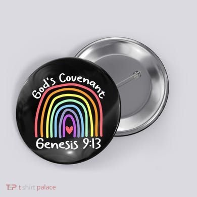 Christian Rainbow God’s Covenant G.e.n.e.s.i.s 913 Button