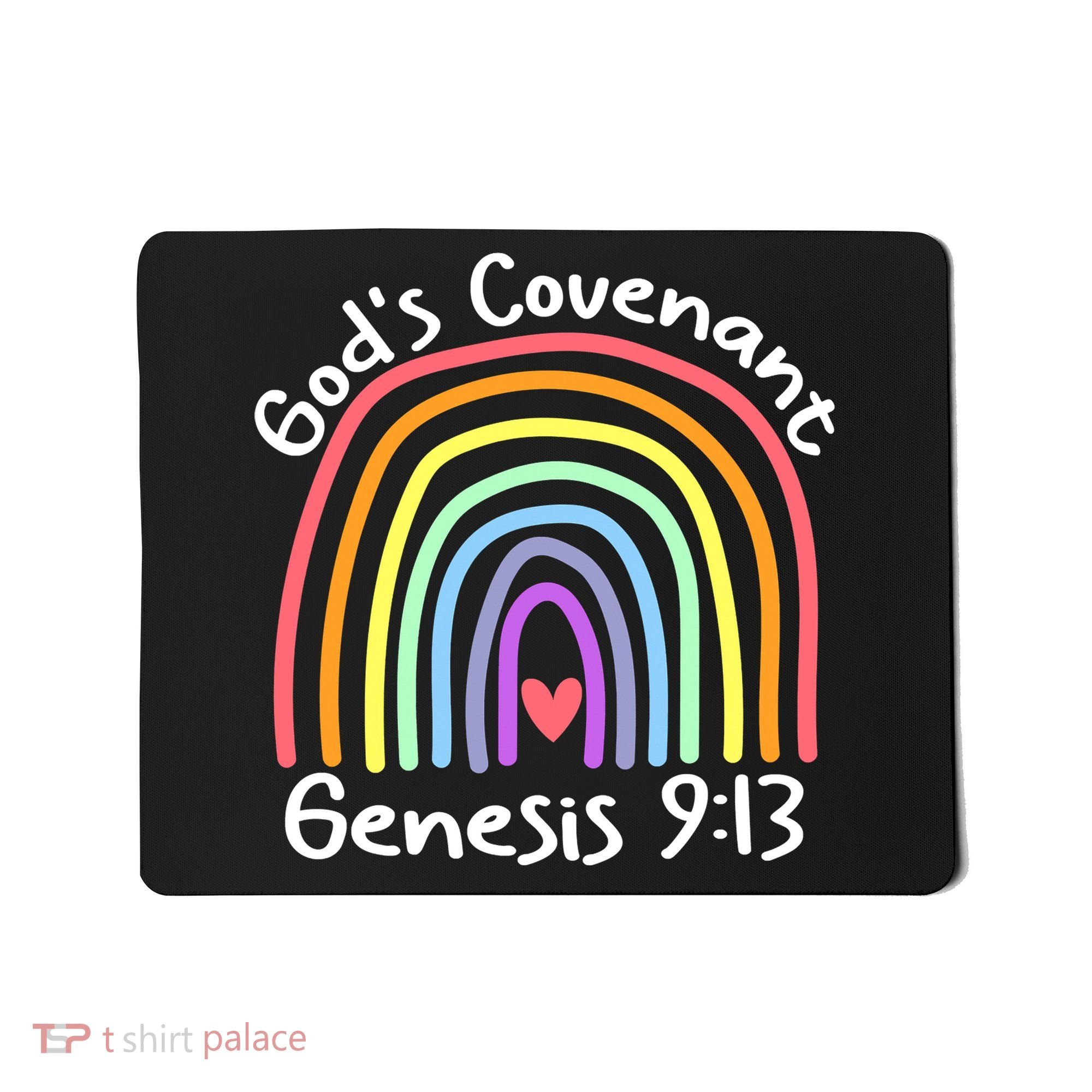 Christian Rainbow God’s Covenant G.e.n.e.s.i.s 913 Mousepad