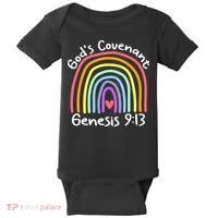 Christian Rainbow God’s Covenant G.e.n.e.s.i.s 913 Baby Bodysuit thumb 0