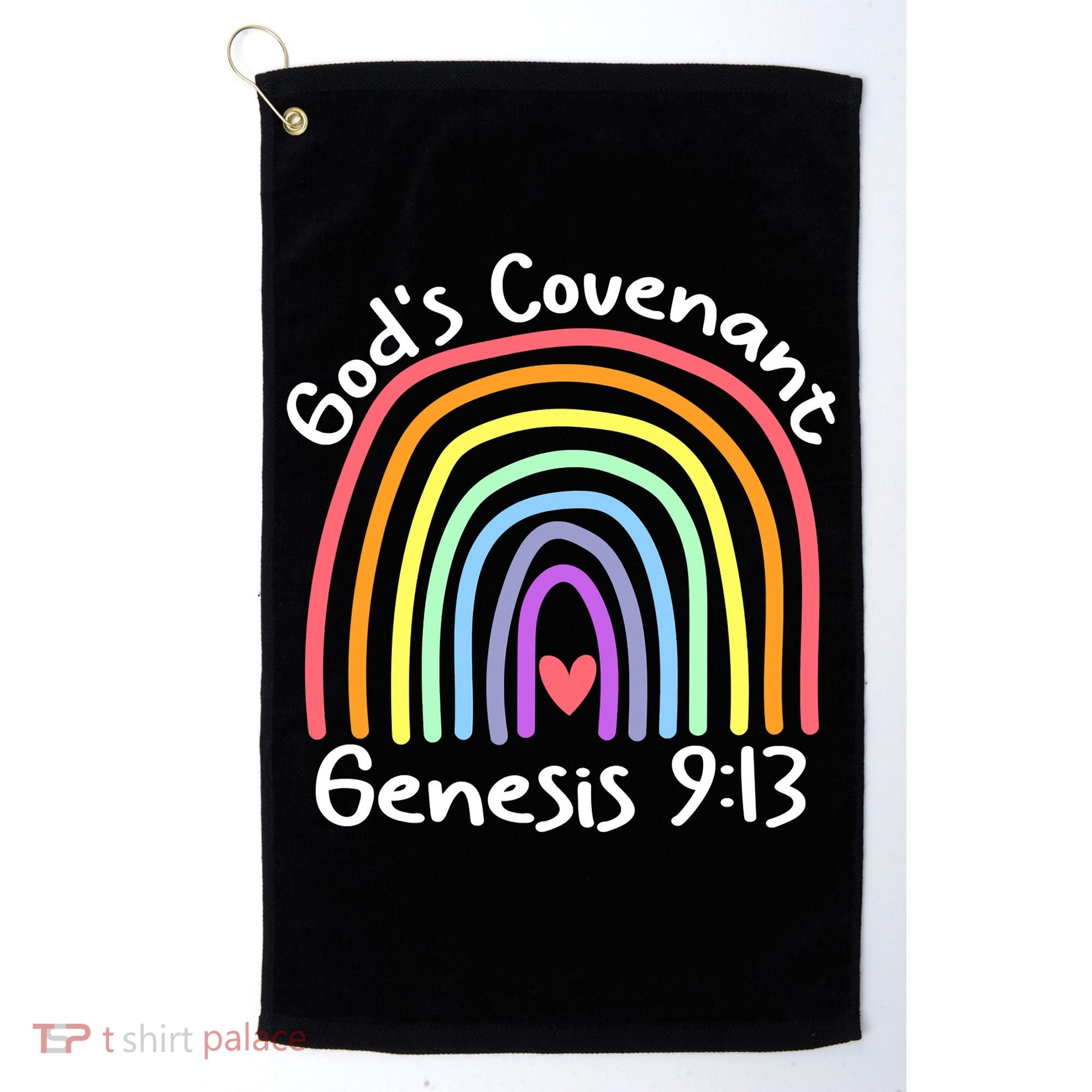 Christian Rainbow God’s Covenant G.e.n.e.s.i.s 913 Golf Towel