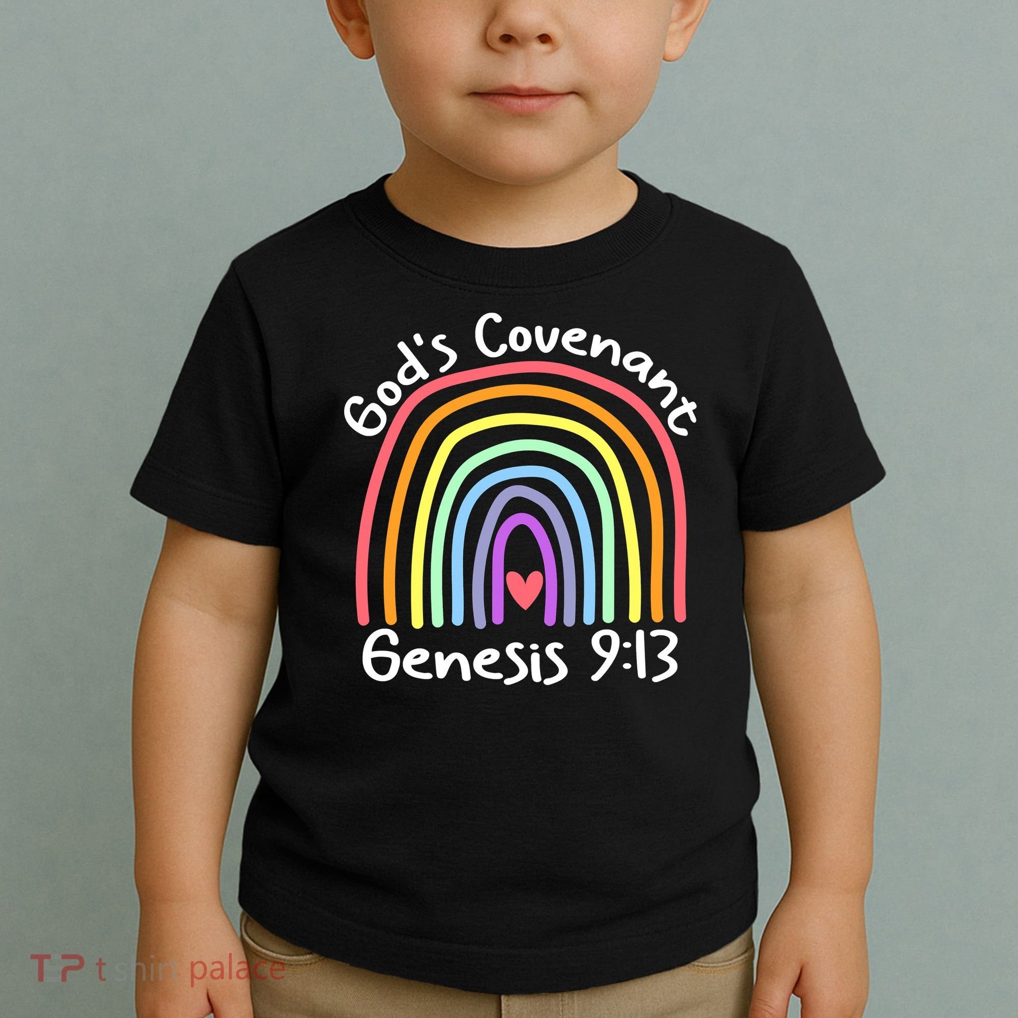 Christian Rainbow God’s Covenant G.e.n.e.s.i.s 913 Toddler T-Shirt