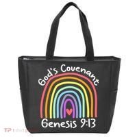 Christian Rainbow God’s Covenant G.e.n.e.s.i.s 913 Tote Bag thumb 0