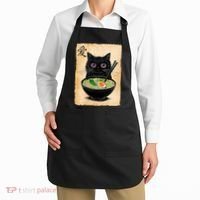 Cat Ramen Graphic Funny Japanese Kawaii Anime Cat  Apron thumb 2