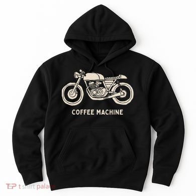 Cafe Racer Hand Drawn Motorcycle Design Hoodie
