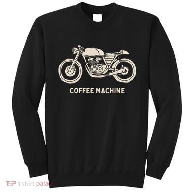 Cafe Racer Hand Drawn Motorcycle Design Sweatshirt