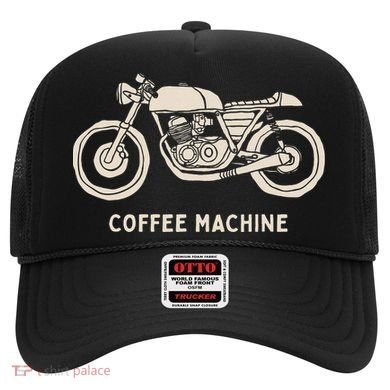 Cafe Racer Hand Drawn Motorcycle Design Hat