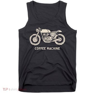 Cafe Racer Hand Drawn Motorcycle Design Tank Top