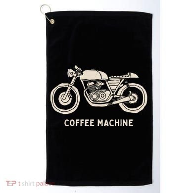 Cafe Racer Hand Drawn Motorcycle Design Golf Towel