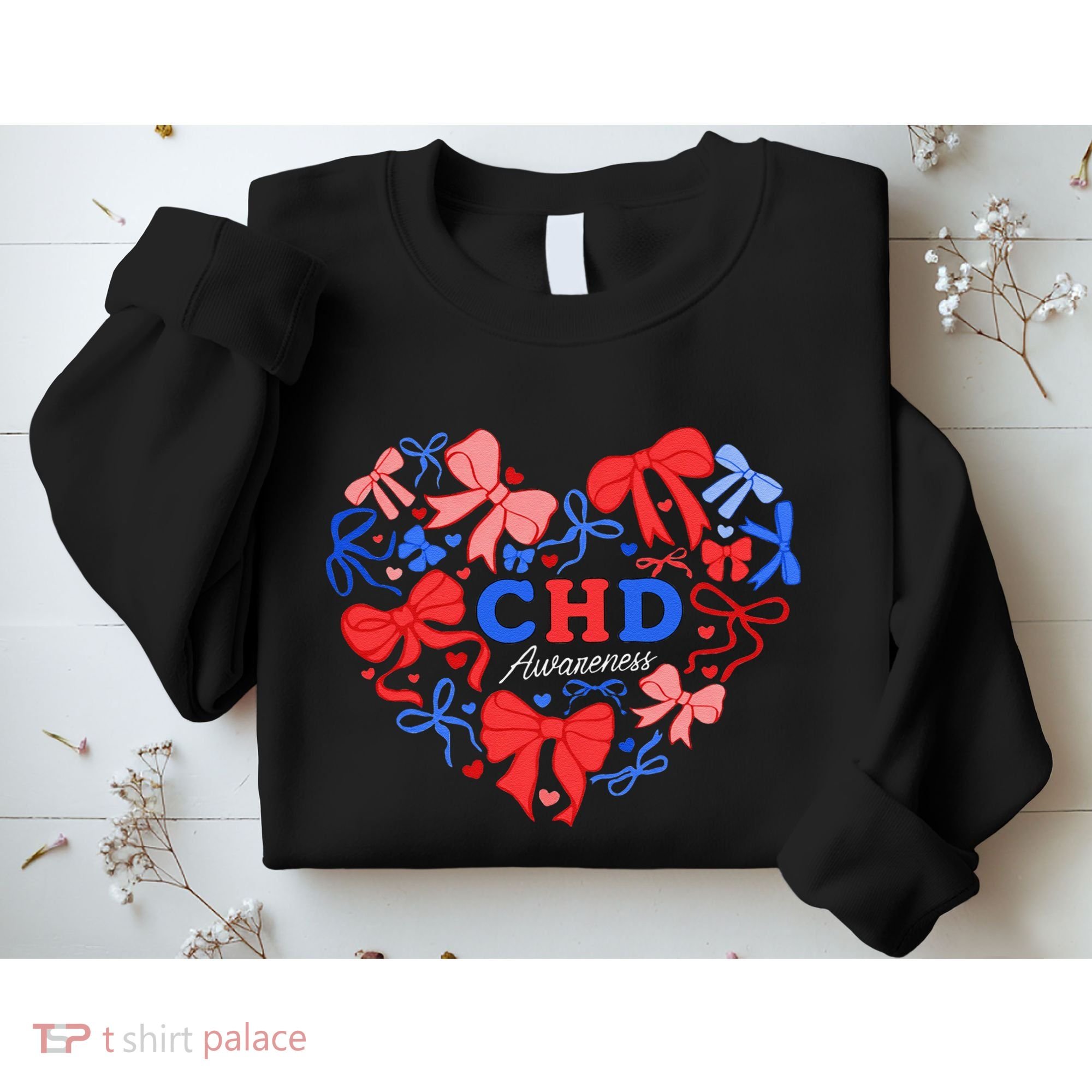 Coquette Ribbon Heart Chd Awareness Heart Anatomy Valentine Gift Sweatshirt