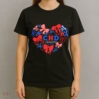 Coquette Ribbon Heart Chd Awareness Heart Anatomy Valentine Gift T-Shirt thumb 4