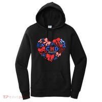 Coquette Ribbon Heart Chd Awareness Heart Anatomy Valentine Gift Women's Hoodie thumb 0