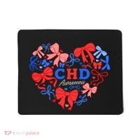Coquette Ribbon Heart Chd Awareness Heart Anatomy Valentine Gift Mousepad thumb 0