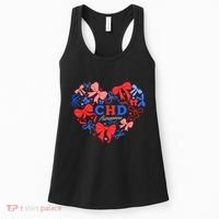 Coquette Ribbon Heart Chd Awareness Heart Anatomy Valentine Gift Women's Tank Top thumb 0