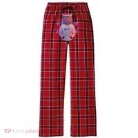 Cool Retro Hipster Hip Hop Music Cat Women's Flannel Plaid Pajama Pants thumb 0