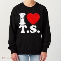 Cute Red Heart I Love T.S Women's Sweatshirt thumb 0