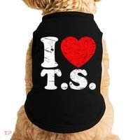 Cute Red Heart I Love T.S Doggie Tank thumb 0