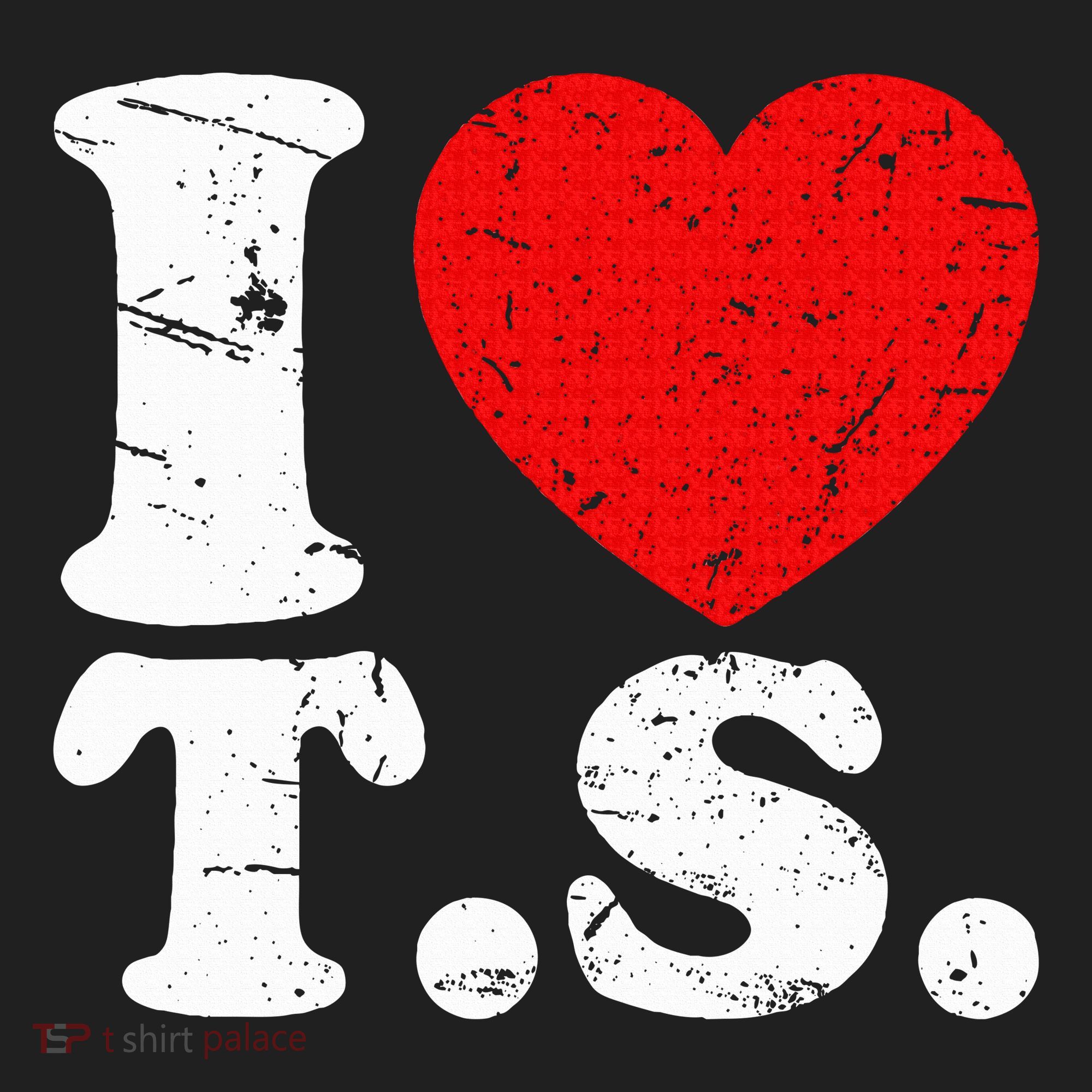 Cute Red Heart I Love T.S Beanie