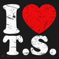 Cute Red Heart I Love T.S Women's Hoodie thumb 2