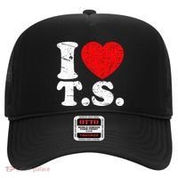 Cute Red Heart I Love T.S Hat thumb 0