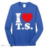 Cute Red Heart I Love T.S Long Sleeve Shirt thumb 0