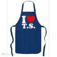 Cute Red Heart I Love T.S Apron thumb 0