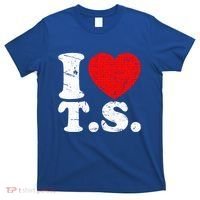 Cute Red Heart I Love T.S T-Shirt thumb 0