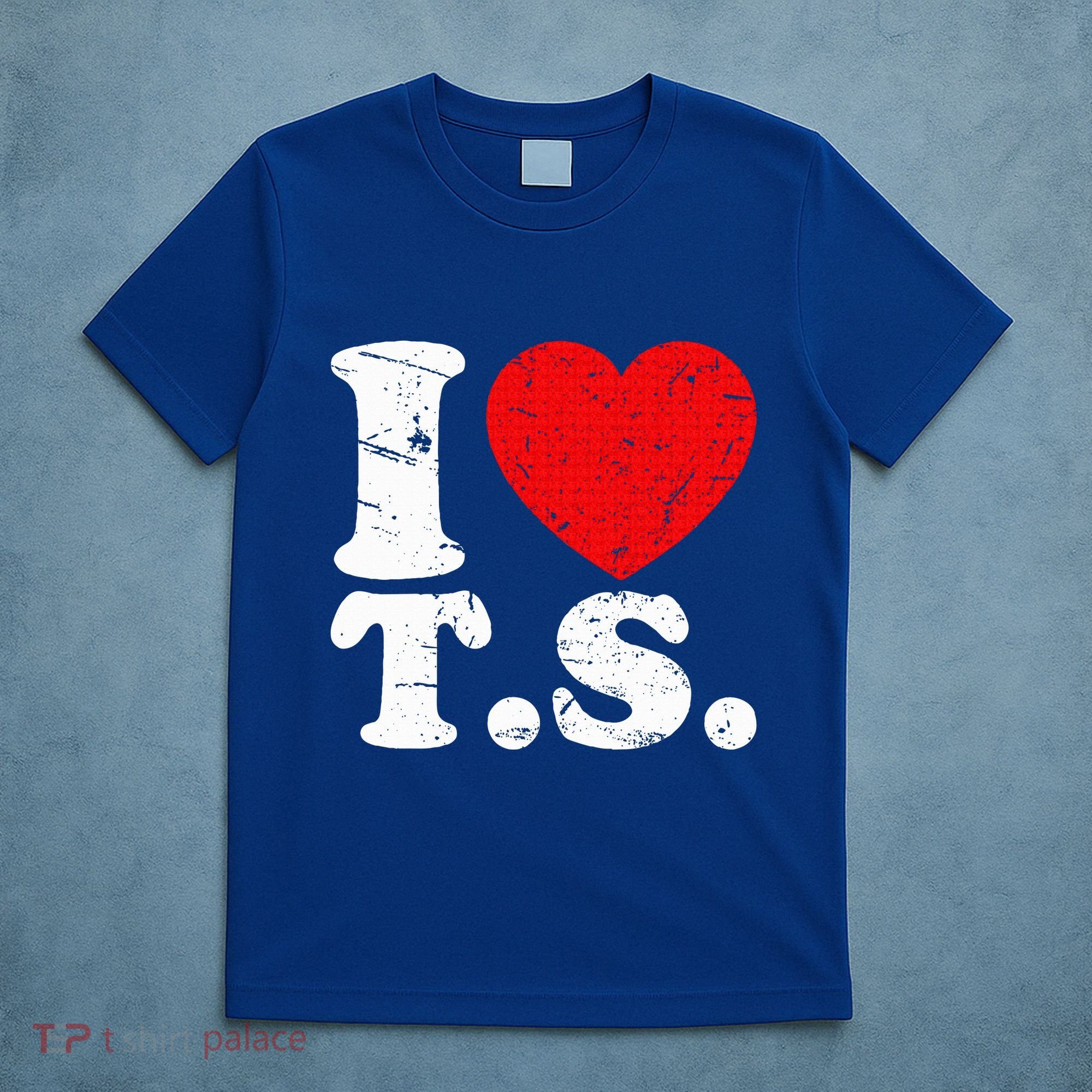 Cute Red Heart I Love T.S T-Shirt