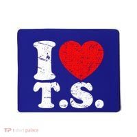 Cute Red Heart I Love T.S Mousepad thumb 0