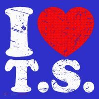 Cute Red Heart I Love T.S Mousepad thumb 1
