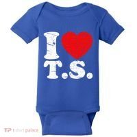 Cute Red Heart I Love T.S Baby Bodysuit thumb 0