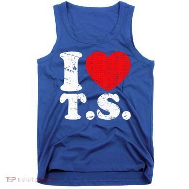 Cute Red Heart I Love T.S Tank Top