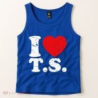 Cute Red Heart I Love T.S Tank Top thumb 2