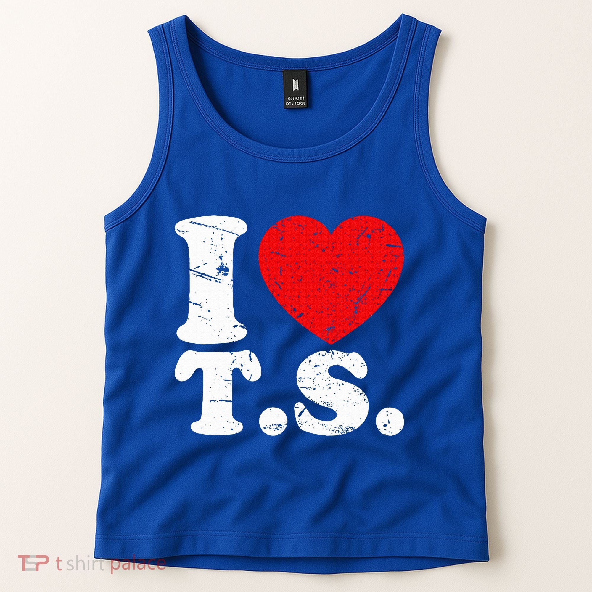 Cute Red Heart I Love T.S Tank Top