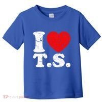 Cute Red Heart I Love T.S Toddler T-Shirt thumb 0