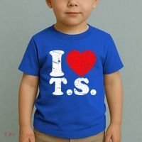 Cute Red Heart I Love T.S Toddler T-Shirt thumb 2