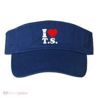 Cute Red Heart I Love T.S Visor thumb 0