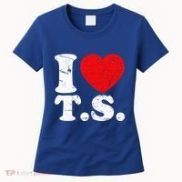 Cute Red Heart I Love T.S Women's T-Shirt thumb 0