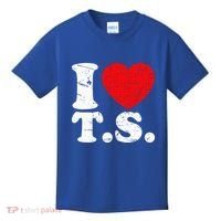 Cute Red Heart I Love T.S Kids T-Shirt thumb 0