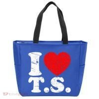 Cute Red Heart I Love T.S Tote Bag thumb 0