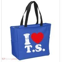 Cute Red Heart I Love T.S Tote Bag thumb 2