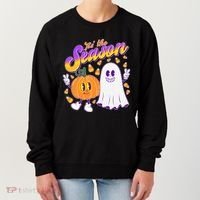 Cute Retro Halloween Tis The Season Women's Sweatshirt thumb 0