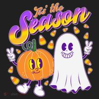 Cute Retro Halloween Tis The Season Women's Sweatshirt thumb 2