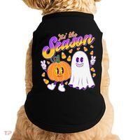 Cute Retro Halloween Tis The Season Doggie Tank thumb 0