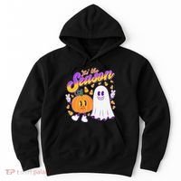 Cute Retro Halloween Tis The Season Hoodie thumb 0