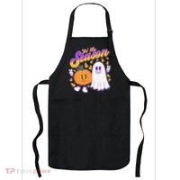 Cute Retro Halloween Tis The Season Apron thumb 0