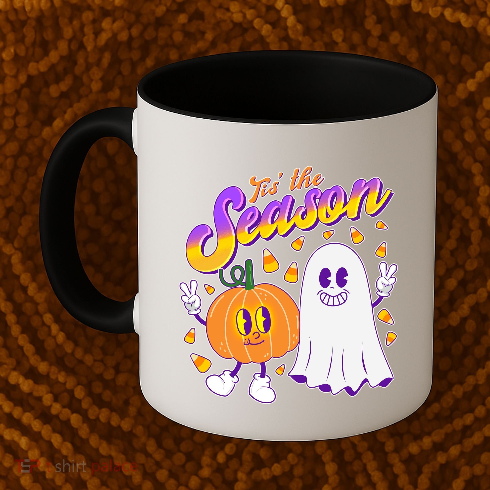 Cute Retro Halloween Tis The Season Coffee Mug