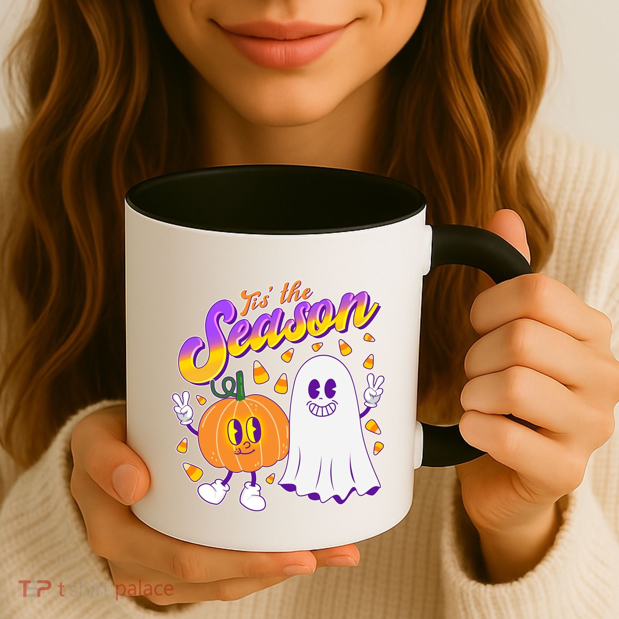 Cute Retro Halloween Tis The Season Coffee Mug