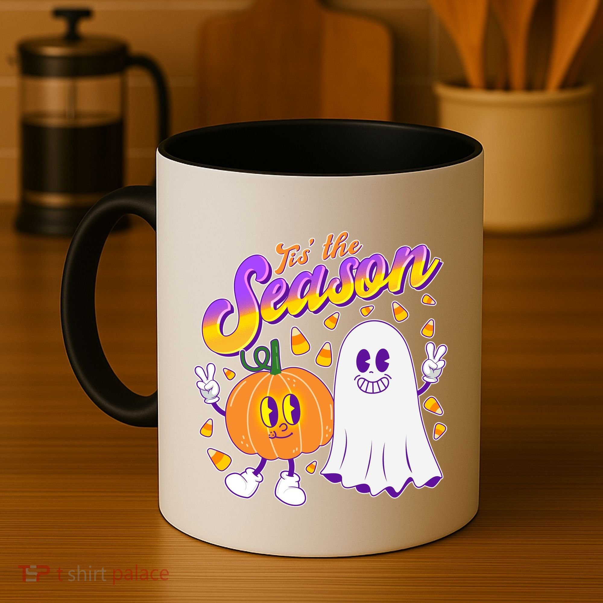 Cute Retro Halloween Tis The Season Coffee Mug