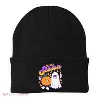 Cute Retro Halloween Tis The Season Beanie thumb 0